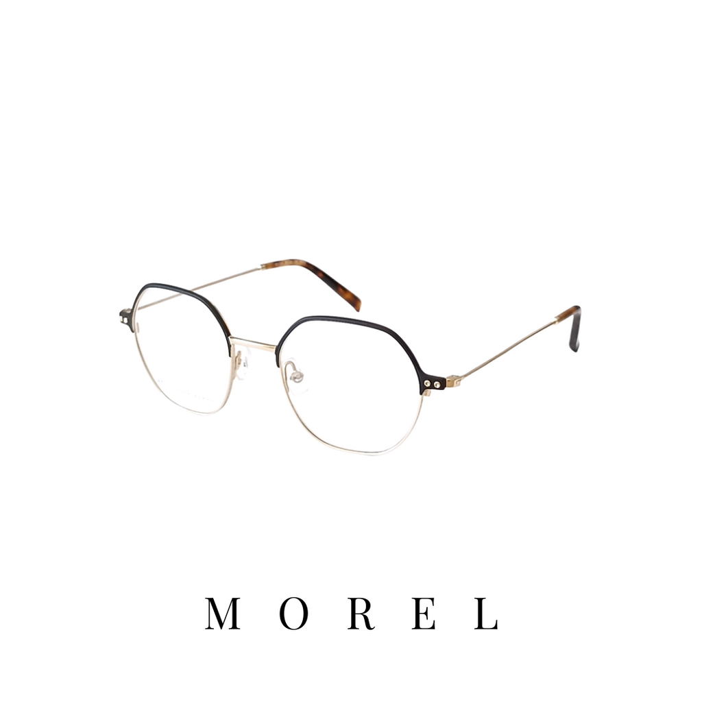 Morel Eyewear Hexagonal Unisex Gold/Black Optika Jovović