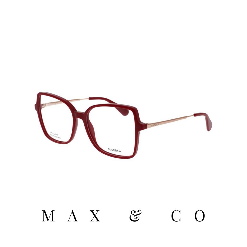 Max&Co. Eyewear - Oversized - Burgundy/Rose-Gold  Optika Jovovi