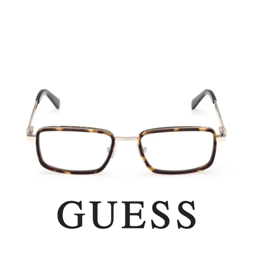 Guess Eyewear - Rectangle - Dark Havana with Gold