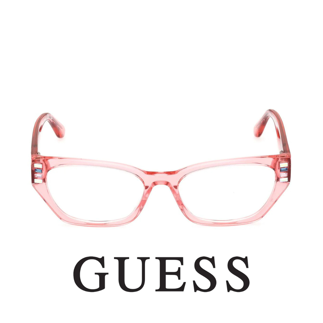 Guess Eyewear - Cat Eye - Transparent Pink