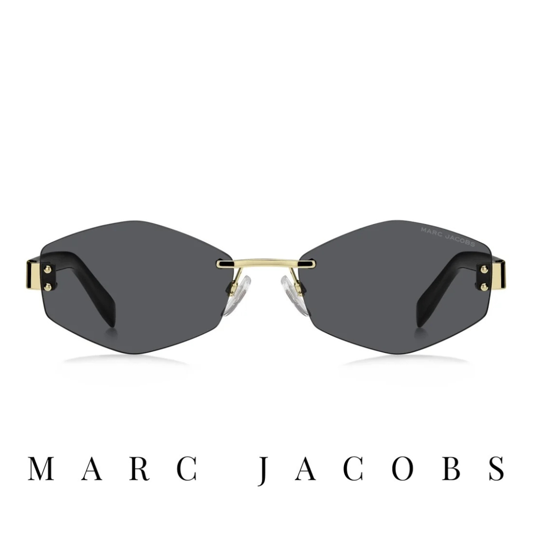 Marc Jacobs - Geometrical / Rimless  - Gold / Black