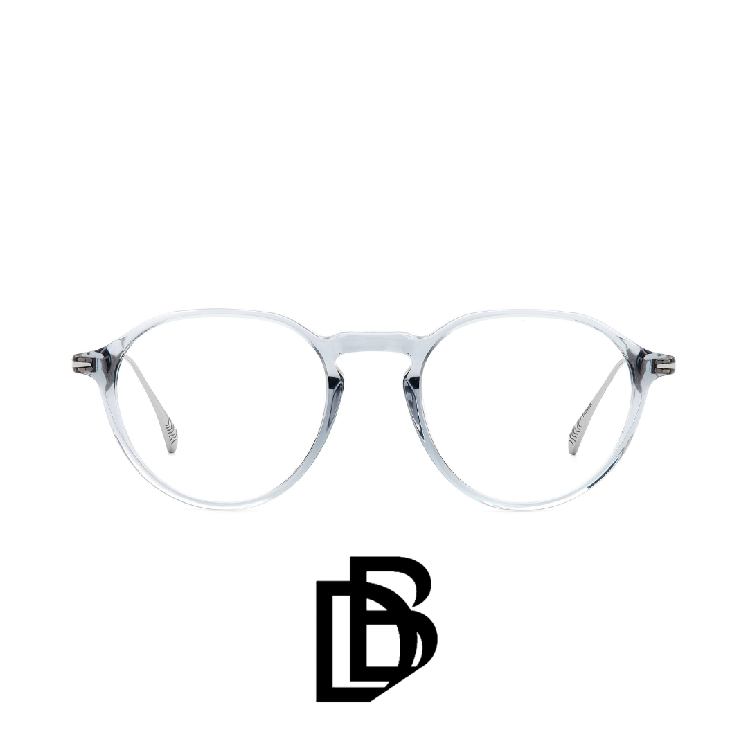 David Beckham Eyewear - Round - Transparent Grey - Titanium Temple