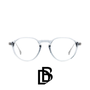 David Beckham Eyewear - Round - Transparent Grey - Titanium Temple