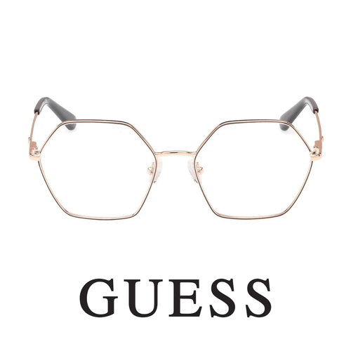 Guess Eyewear - Hexagonal - Shiny Rose Gold