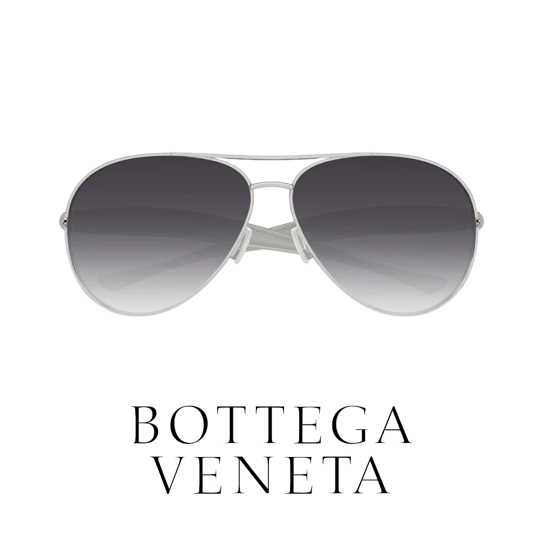 Bottega Veneta - Silver - Aviator