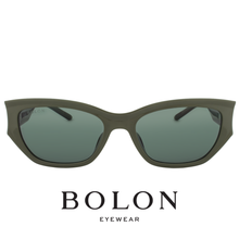Bolon - Geometric / Cat eye - Olive / Green