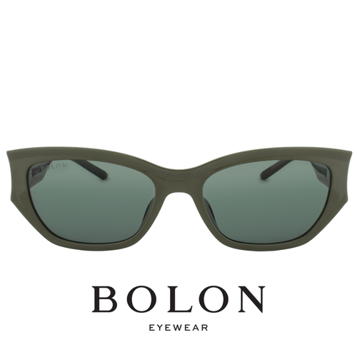 Bolon - Geometric / Cat eye - Olive / Green