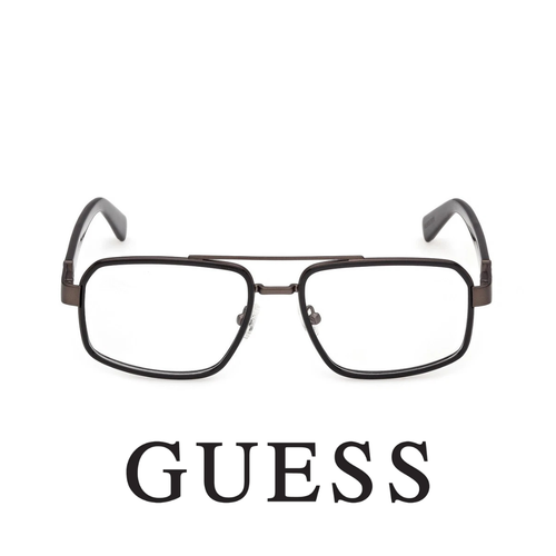 Guess Eyewear - Square - Double Bridge - Shiny Black