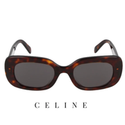 Celine - Rectangular / Square - Shiny / Dark / Havana