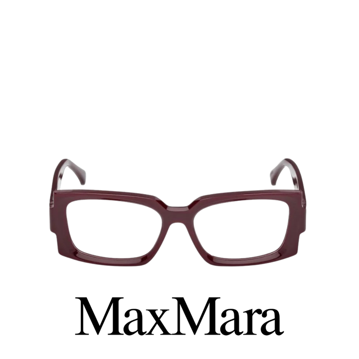 Max Mara Eyewear - Rectangle - Shiny Burgundy