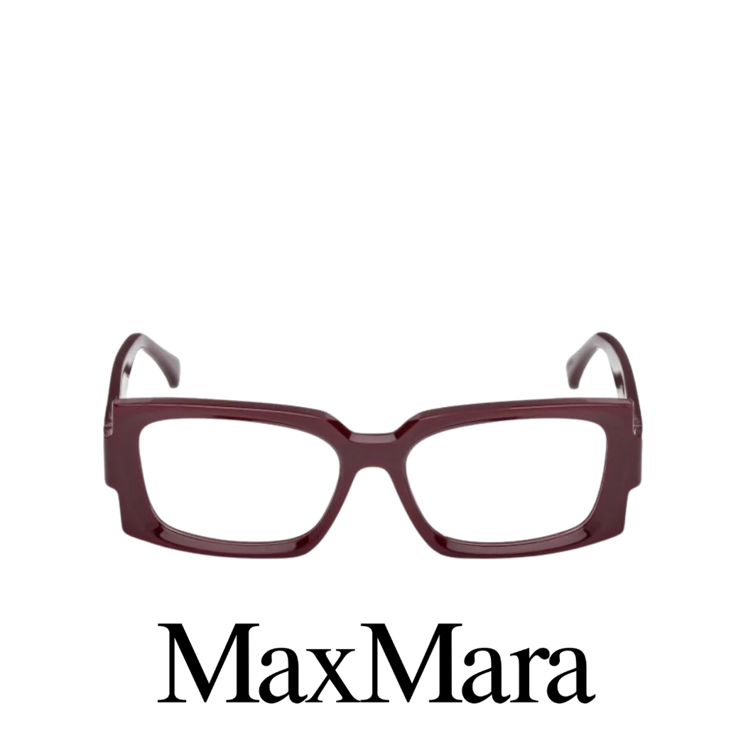 Max Mara Eyewear - Rectangle - Shiny Burgundy