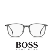 Hugo Boss Eyewear - Rectangle - Titanium Temple - Grey Dark Ruthenium