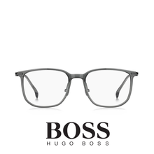 Hugo Boss Eyewear - Rectangle - Titanium Temple - Grey Dark Ruthenium
