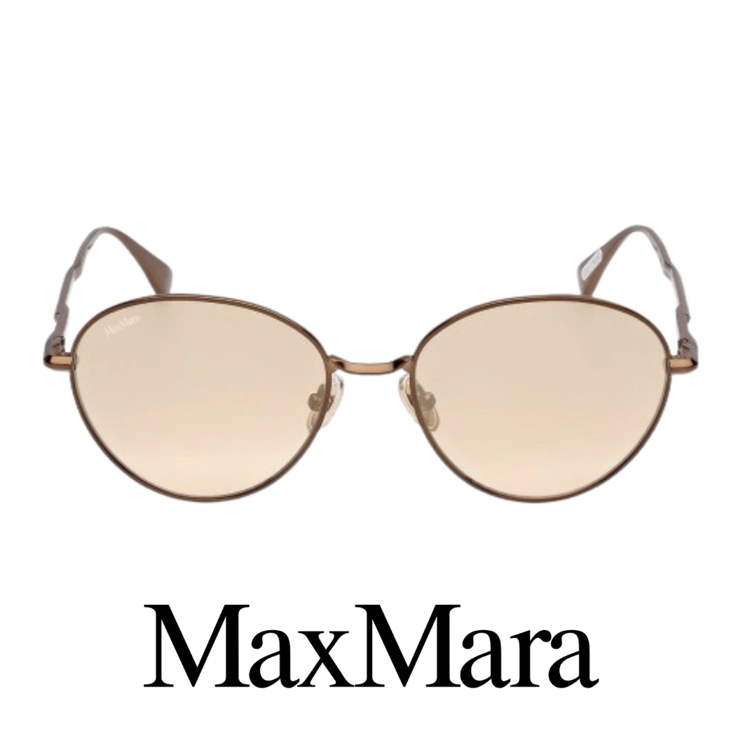MaxMara - Round - Shiny / Dark / Bronze