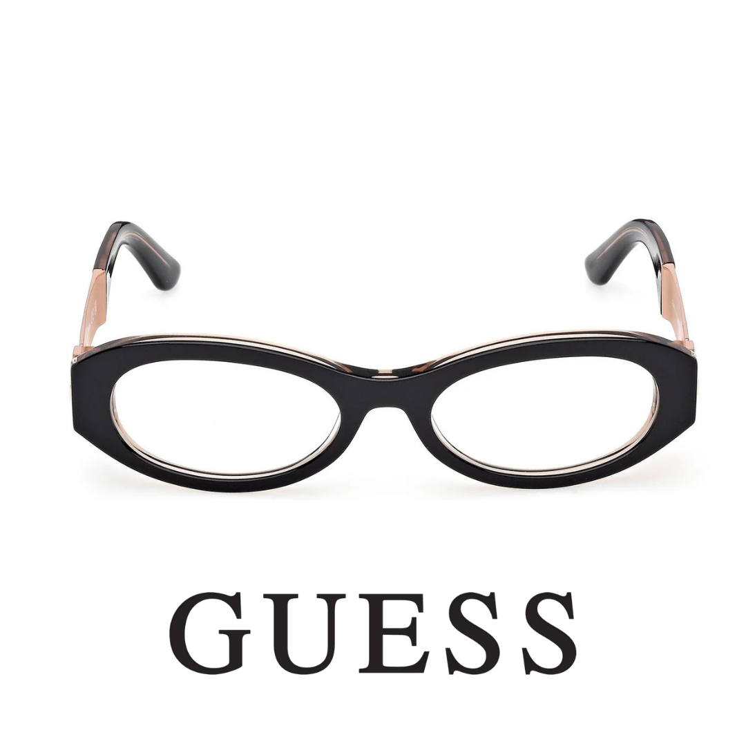 Guess Eyewear - Oval - Black Rose Gold