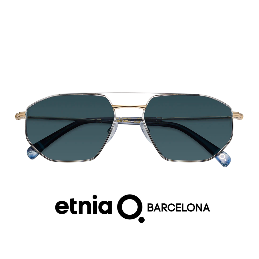 Etnia Barcelona - Alator - Rectangle - Double Bridge - Polarized - Silver/Gold