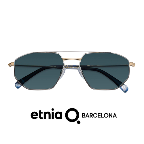 Etnia Barcelona - Alator - Rectangle - Double Bridge - Polarized - Silver/Gold