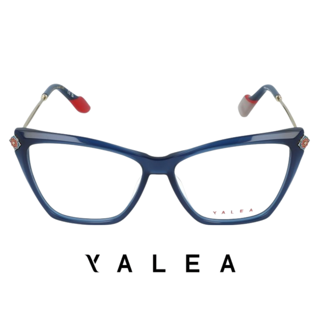 Yalea Eyewear - Frida Kahlo - Cat Eye - Shiny Opal Blue