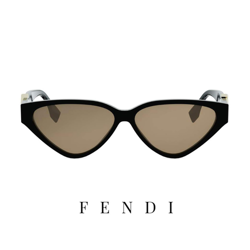 Fendi - Diamonds - Cat eye - Black