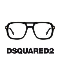 Dsqarqd2 Eyewear - Gafas - Oversize - Black/Gold
