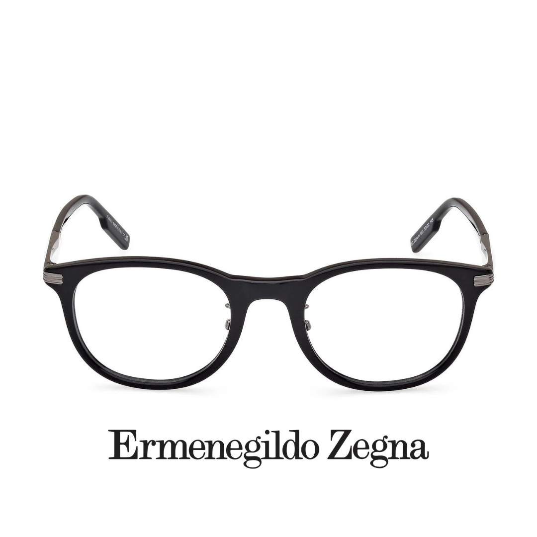 Ermenegildo Zegna Eyewear - Round Square - Black