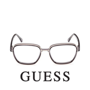 Guess Eyewear - Square - Transparent Dark Grey with Gold
