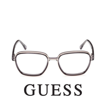 Guess Eyewear - Square - Transparent Dark Grey with Gold