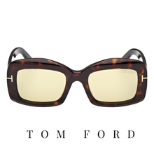 Tom Ford - Venetia - Rectangle  - Dark Havana