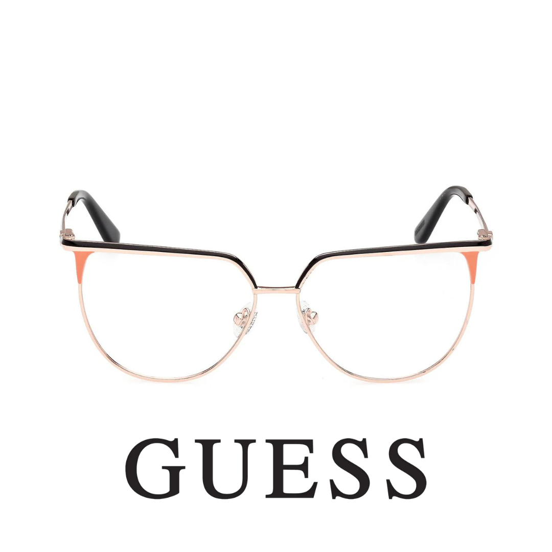 Guess Eyewear - Cat Eye - Rose Gold with Black