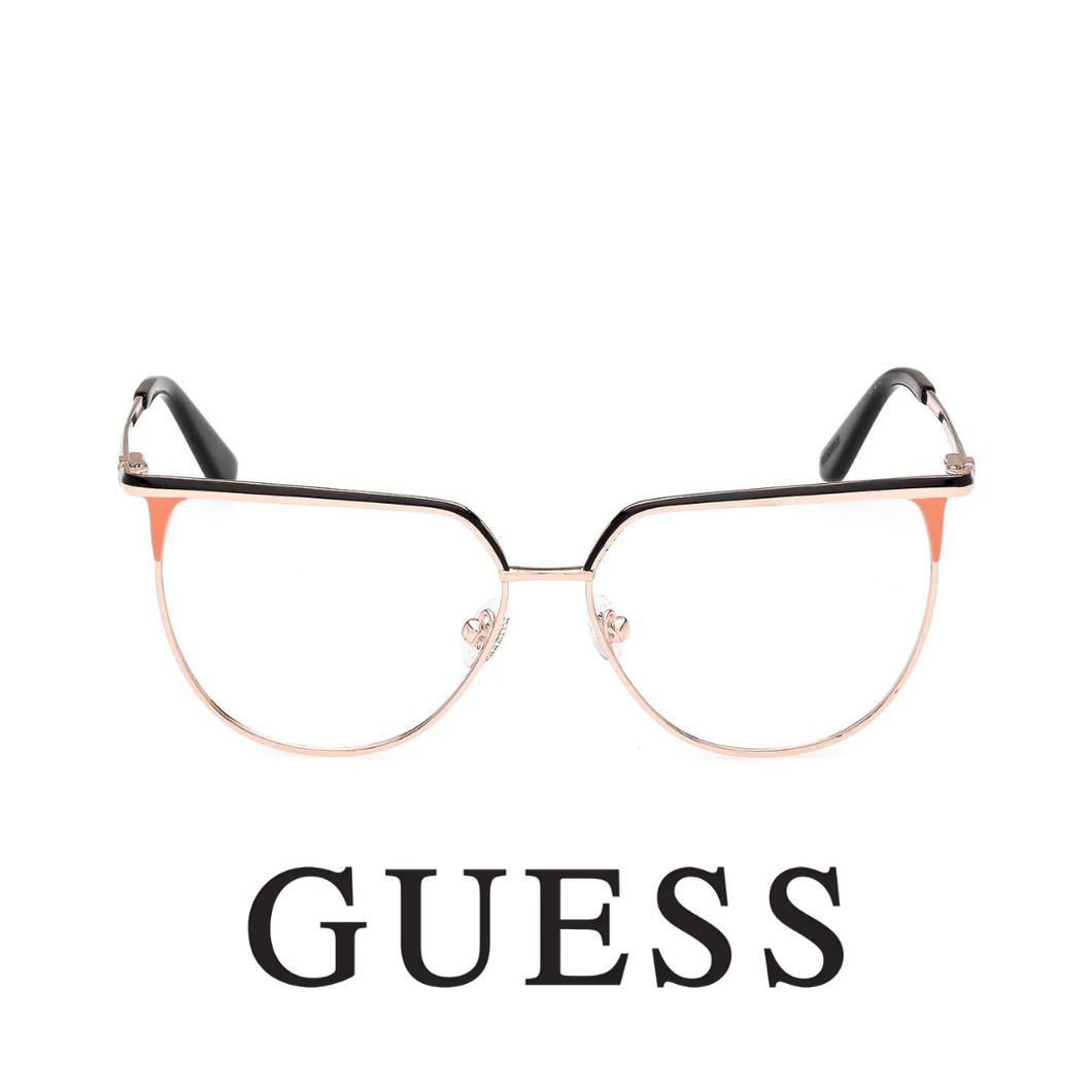 Guess Eyewear - Cat Eye - Rose Gold with Black