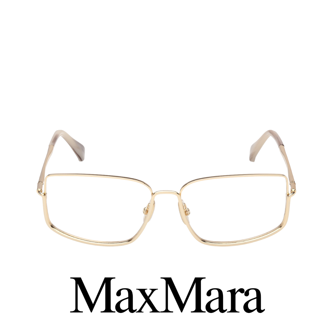 Max Mara Eyewear - Rectangle - Gold