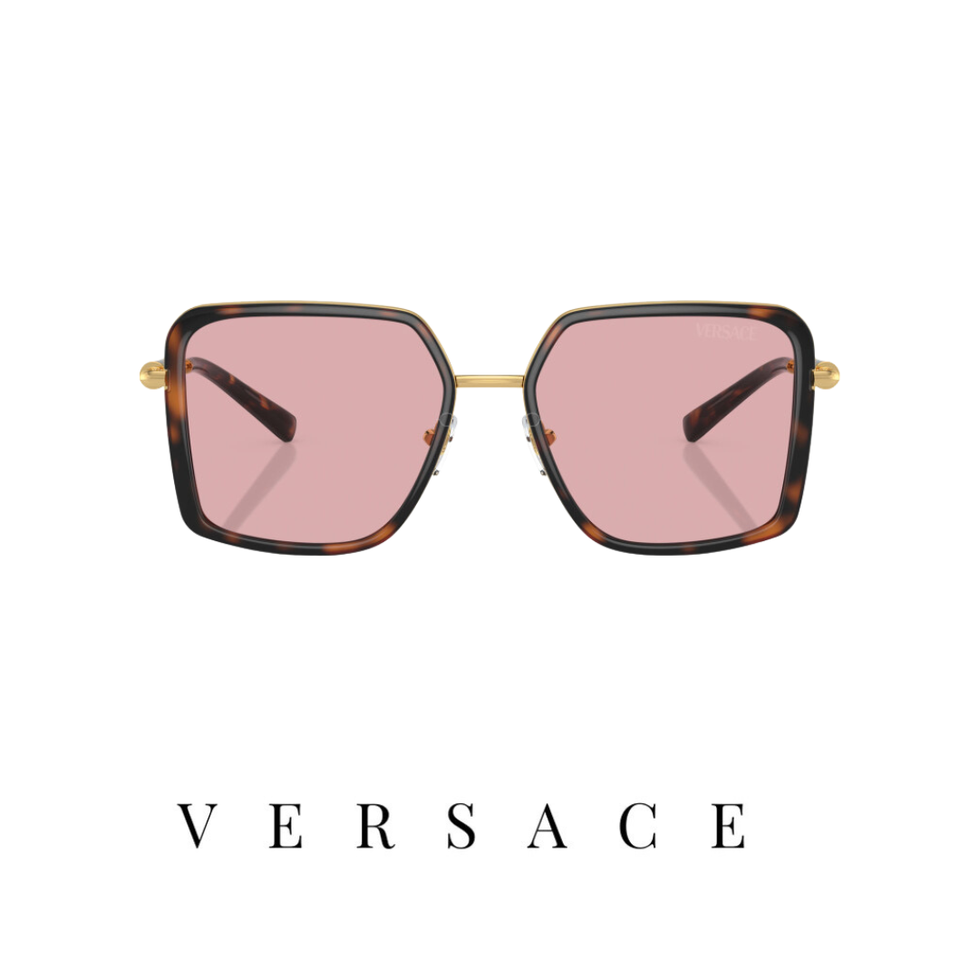 Versace - Square - Transparent Brown/Brown Gradient