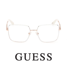 Guess Eyewear - Square - White and Rose Gold