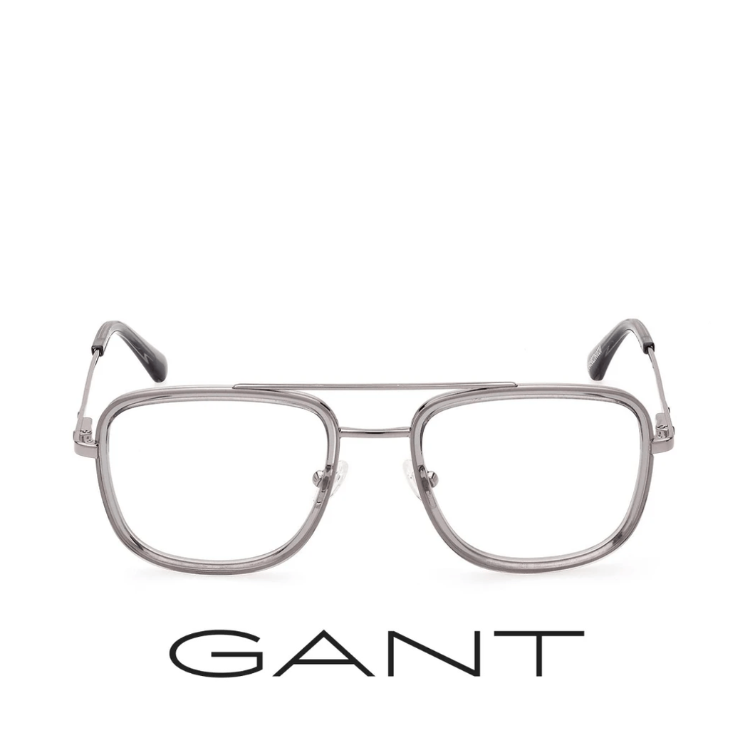 Gant Eyewear - Square - Double Bridge - Grey Silver