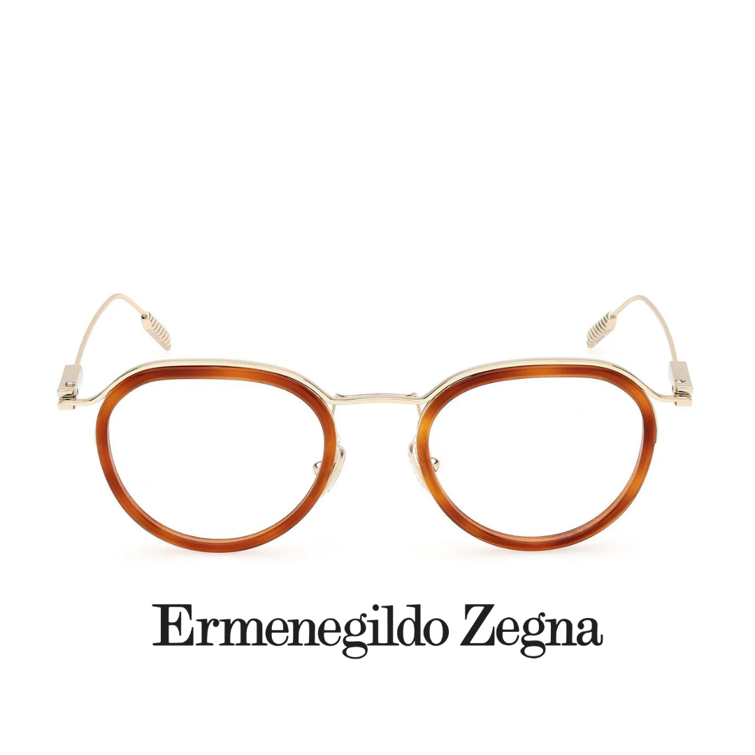 Ermenegildo Zegna Eyewear - Round - Blond Havanna Gold