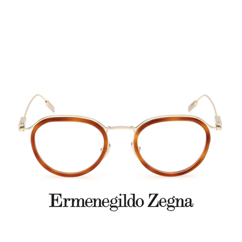 Ermenegildo Zegna Eyewear - Round - Blond Havanna Gold