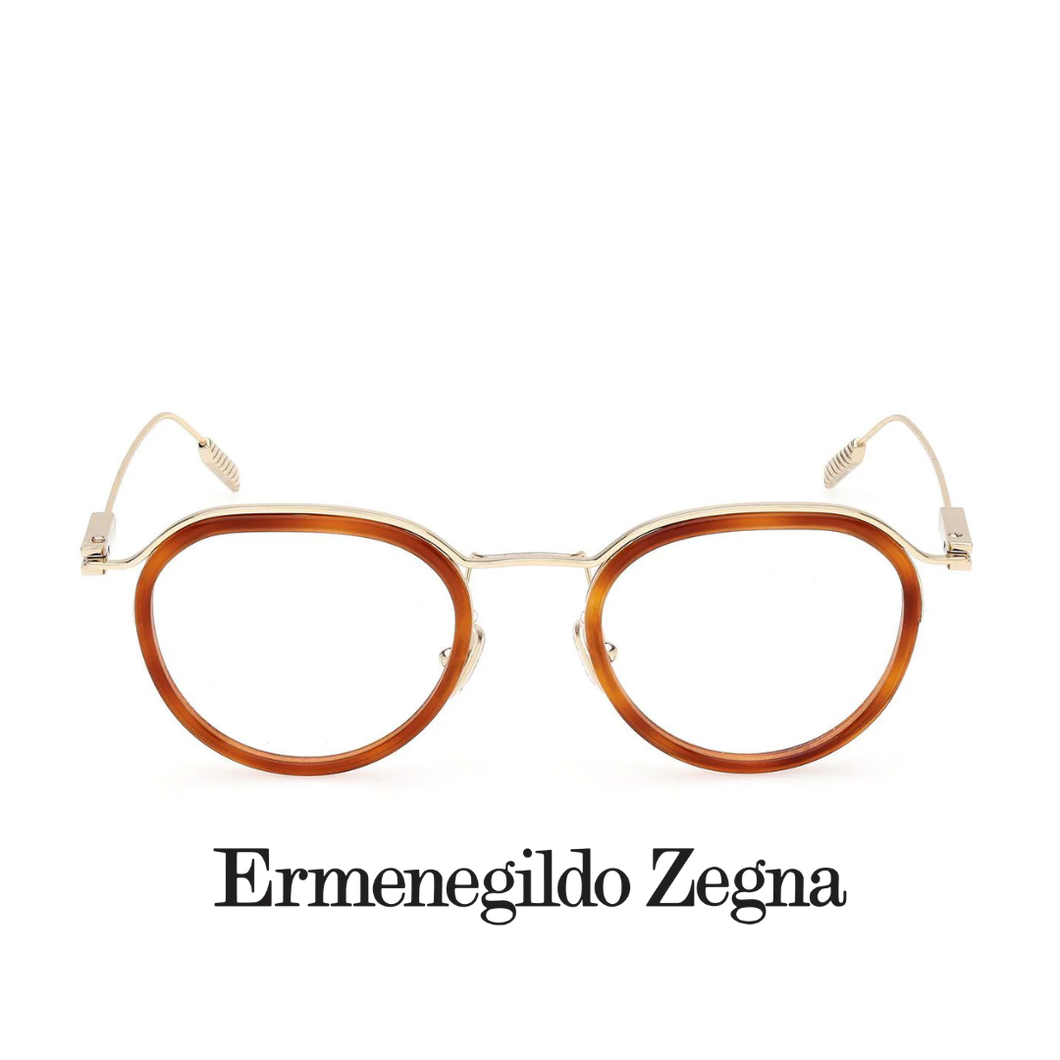 Ermenegildo Zegna Eyewear - Round - Blond Havanna Gold