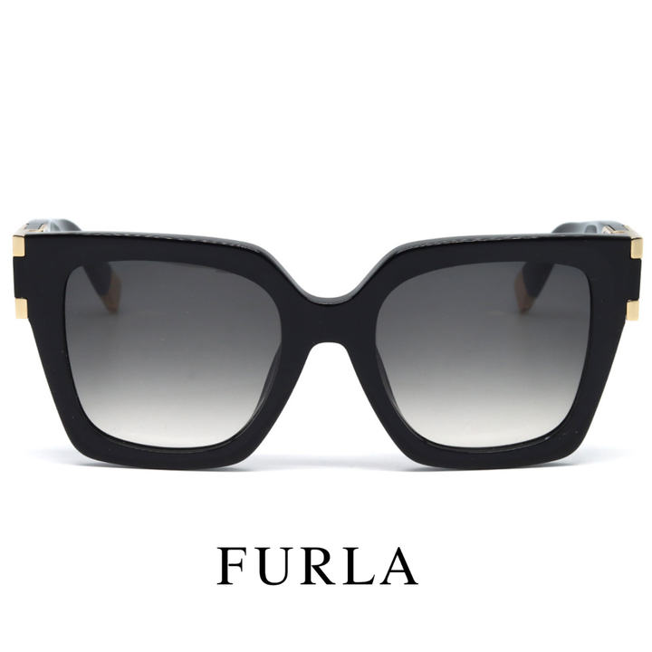 Furla - Square / Rectangular / Full Rim - Shiny / Black
