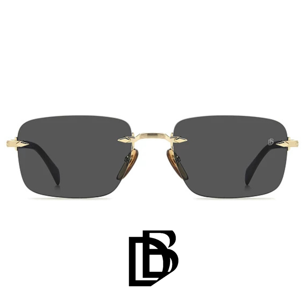 David Beckham - Rectangular - Rimless - Gold / Black