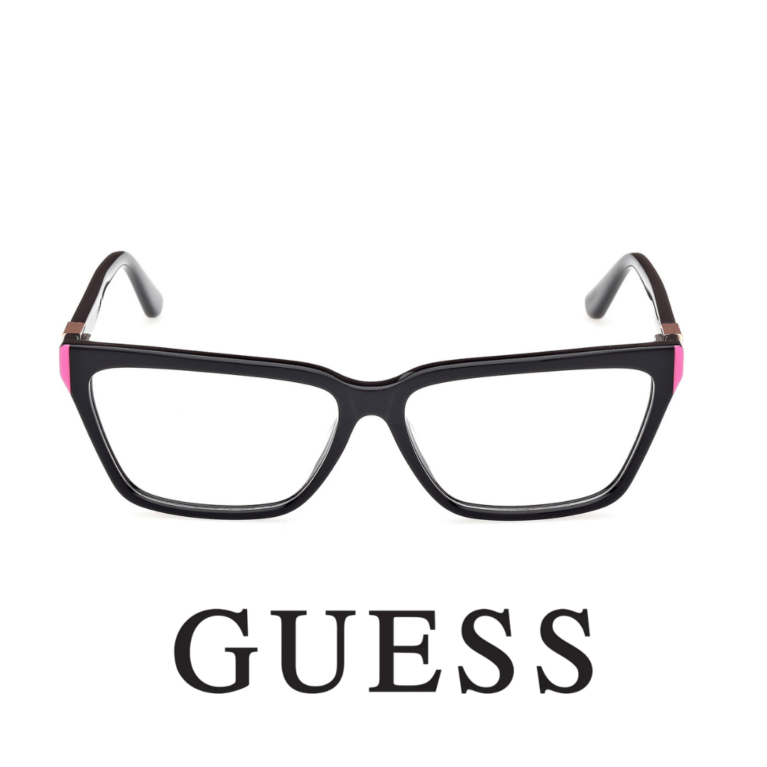 Guess Eyewear - Cat Eye - Black with Pink