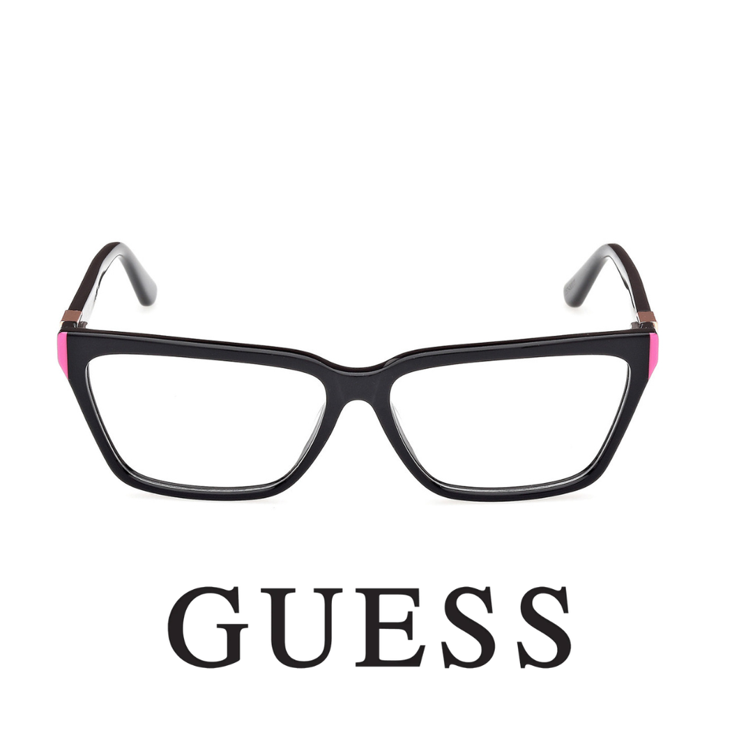Guess Eyewear - Cat Eye - Black with Pink