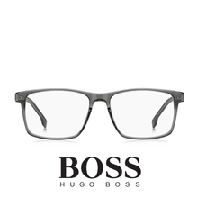 Hugo Boss Eyewear - Rectangle - Titanium Temple -  Transparent Grey