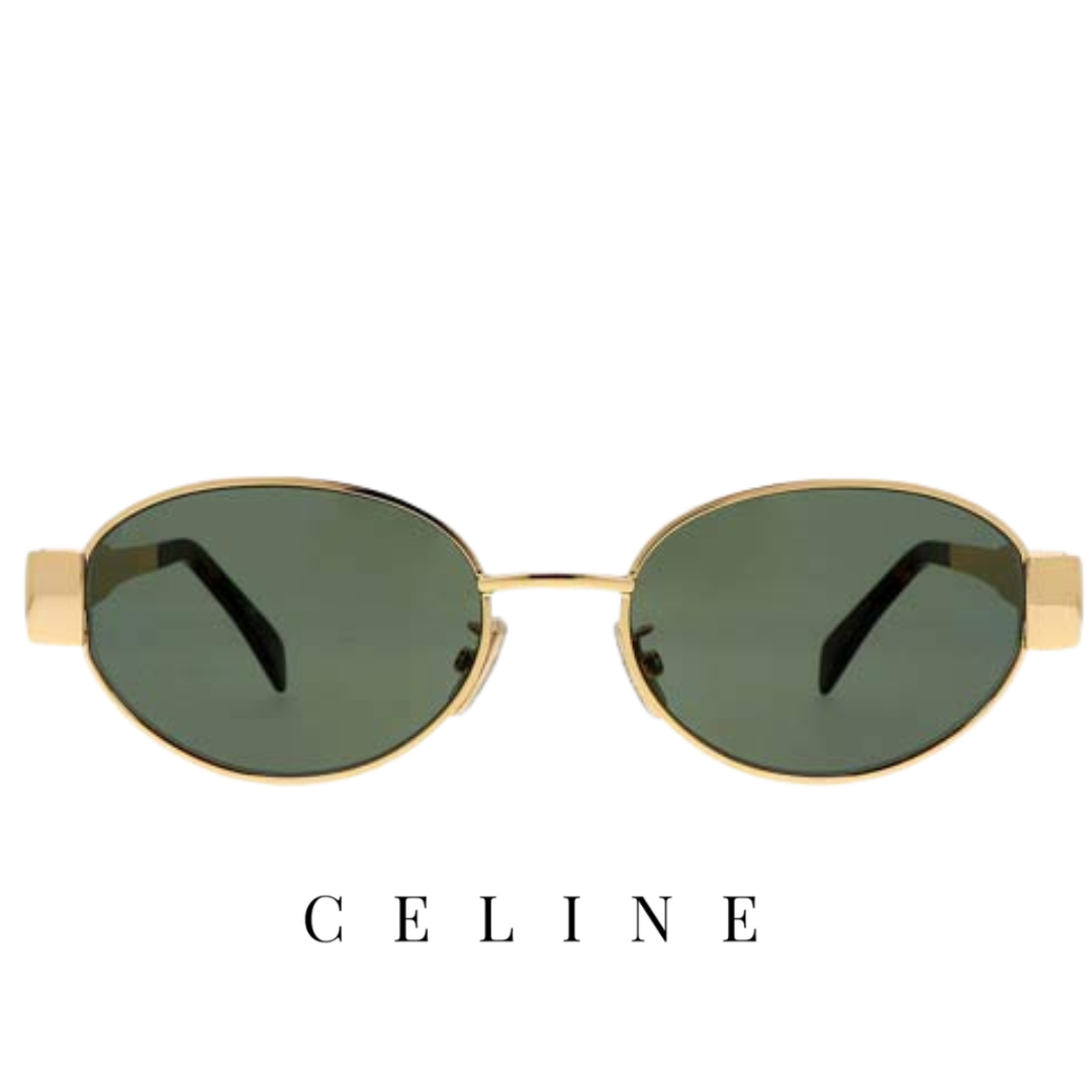 Celine - Triomphe - Metal - Oval - Endura / Gold