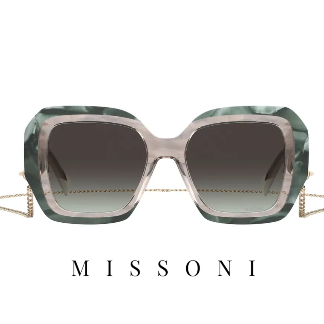 Missoni - Oversized - Square - Green / Striped / Beige