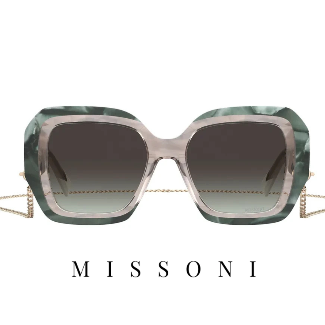 Missoni - Oversized - Square - Green / Striped / Beige