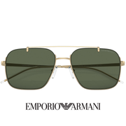 Emporio Armani - Square / Rectangular / Semi  / Rimless - Shiny / Pale / Gold