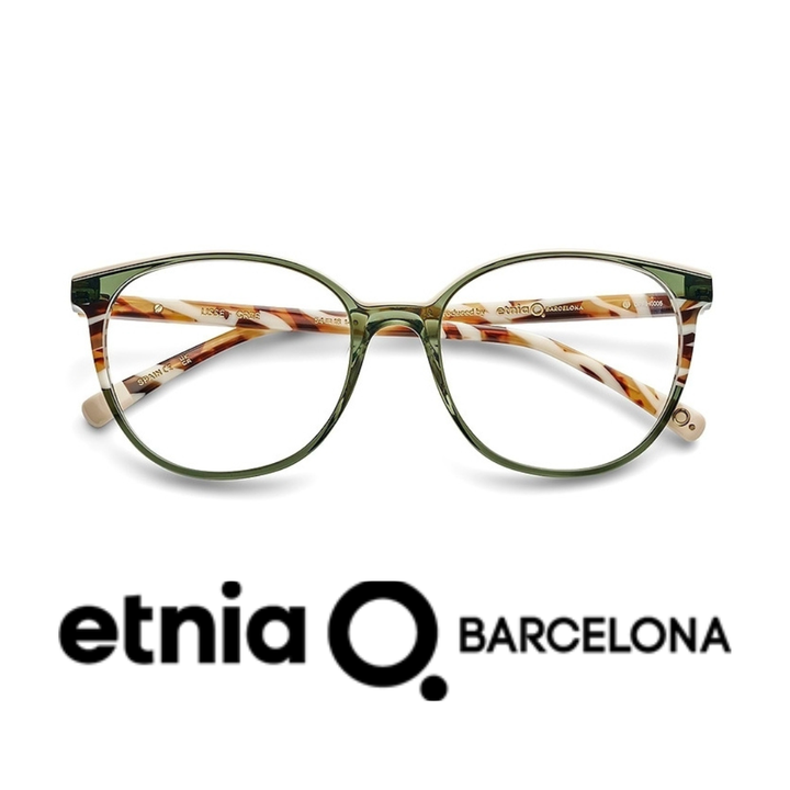 Etnia Barcelona Eyewear - Lisse - Transparent Green and Mix Beige