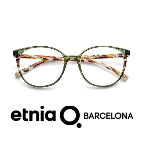 Etnia Barcelona Eyewear - Lisse - Transparent Green and Mix Beige
