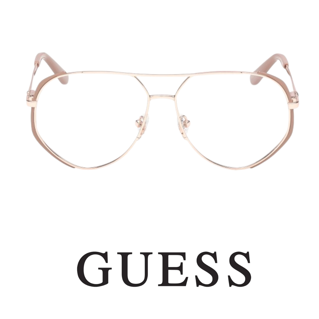 Guess Eyewear - Pilot - Shiny / Rose / Gold