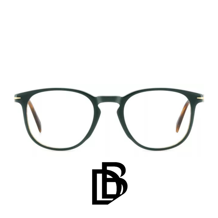 David Beckham Eyewear - Round - Green Stripped Brown